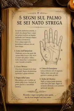 5 Segni sul Palmo se Sei Nato Strega