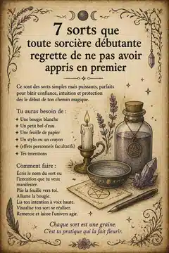 7 sorts que toute sorcière débutante regrette de ne pas avoir appris en premier