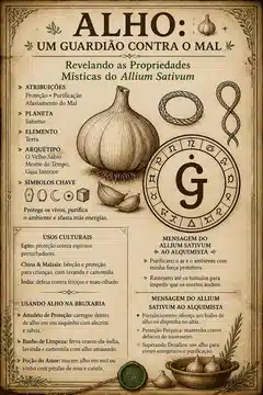 Alho: Um Guardião Contra o Mal - Revelando as Propriedades Místicas do Allium Sativum