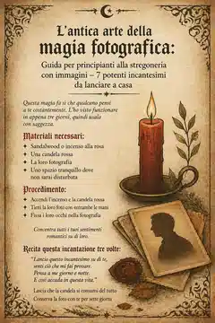 L'antica arte della magia fotografica: Guida per principianti alla stregoneria con immagini - 7 potenti incantesimi da lanciare a casa