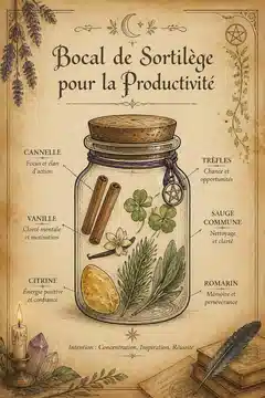 Bocal de Sortilège pour la Productivité