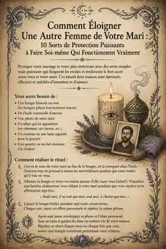 Comment Éloigner Une Autre Femme de Votre Mari : 10 Sorts de Protection Puissants à Faire Soi-même Qui Fonctionnent Vraiment