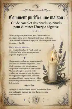 Comment purifier une maison : Guide complet des rituels spirituels pour éliminer l'énergie négative