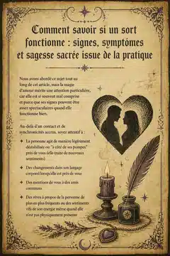 Comment savoir si un sort fonctionne : signes, symptômes et sagesse sacrée issue de la pratique