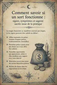 Comment savoir si un sort fonctionne : signes, symptômes et sagesse sacrée issue de la pratique