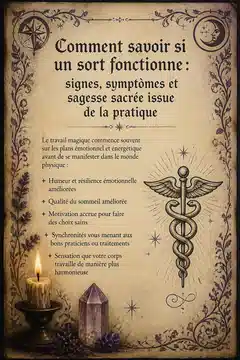 Comment savoir si un sort fonctionne : signes, symptômes et sagesse sacrée issue de la pratique