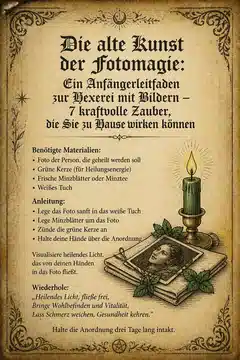 Die alte Kunst der Fotomagie: Ein Anfängerleitfaden zur Hexerei mit Bildern – 7 kraftvolle Zauber, die Sie zu Hause wirken können