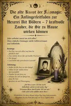 Die alte Kunst der Fotomagie: Ein Anfängerleitfaden zur Hexerei mit Bildern – 7 kraftvolle Zauber, die Sie zu Hause wirken können