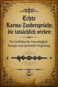 Echte Karma-Zaubersprüche, die tatsächlich wirken: Ein Leitfaden für Gerechtigkeit, Energie und spirituelle Vergeltung