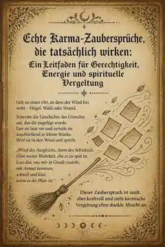 Echte Karma-Zaubersprüche, die tatsächlich wirken: Ein Leitfaden für Gerechtigkeit, Energie und spirituelle Vergeltung