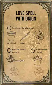 Effective home-made spells with onions