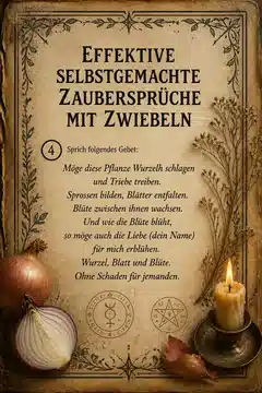 Effektive selbstgemachte Zaubersprüche mit Zwiebeln