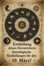 Enthüllung deines Sternzeichens: Astrologische Enthüllungen für den 19. März!