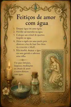 Feitiços de amor com água