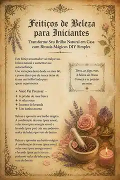 Feitiços de Beleza para Iniciantes: Transforme Seu Brilho Natural em Casa com Rituais Mágicos DIY Simples