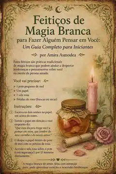 Feitiços de Magia Branca para Fazer Alguém Pensar em Vocêa Feitiços de Magia Branca para Fazer Alguém Pensar em Você: Um Guia Completo para Iniciantes por Amira Asmodea