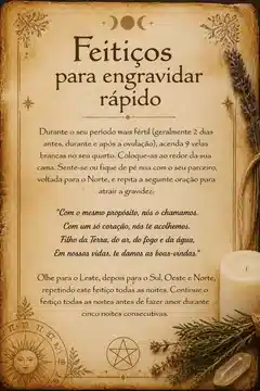 Feitiços para engravidar rápido