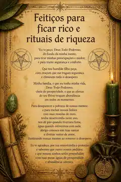 Feitiços para ficar rico e rituais de riqueza