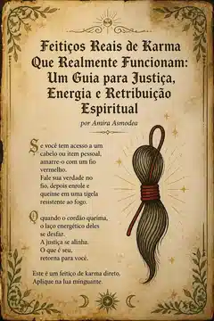 Feitiços Reais de Karma Que Realmente Funcionam: Um Guia para Justiça, Energia e Retribuição Espiritual