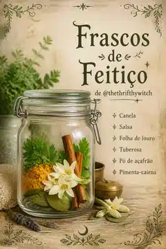 Frascos de Feitiço de @thethrifthywitch