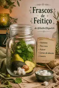 Frascos de Feitiço de @thethrifthywitch