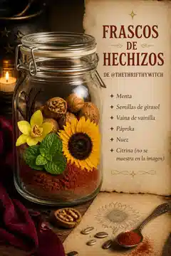 Frascos de Hechizos de @thethrifthywitch