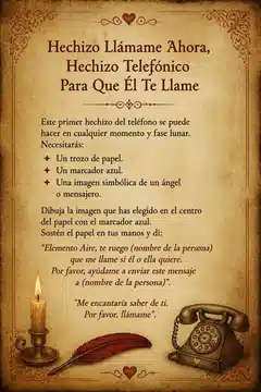 Hechizo Llámame Ahora, Hechizo Telefónico Para Que Él Te Llame