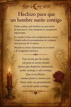 Hechizo para que un hombre sueñe contigo