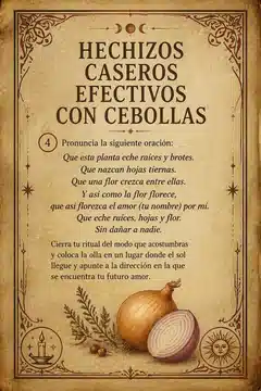 Hechizos caseros efectivos con cebollas