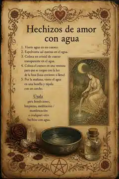 Hechizos de amor con agua
