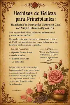 Hechizos de Belleza para Principiantes: Transforma Tu Resplandor Natural en Casa con Simple Rituales Mágicos DIY