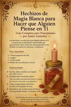 Hechizos de Magia Blanca para Hacer que Alguien Piense en Ti Hechizos de Magia Blanca para Hacer que Alguien Piense en Ti: Guía Completa para Principiantes por Amira Asmodea