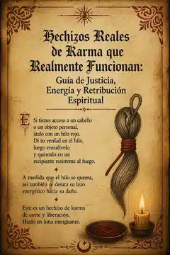 Hechizos Reales de Karma que Realmente Funcionan: Guía de Justicia, Energía y Retribución Espiritual