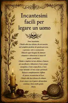 Incantesimi facili per legare un uomo