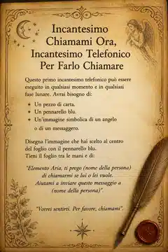 Incantesimo Chiamami Ora, Incantesimo Telefonico Per Farlo Chiamare