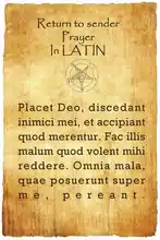Sorts et Prières en Latin