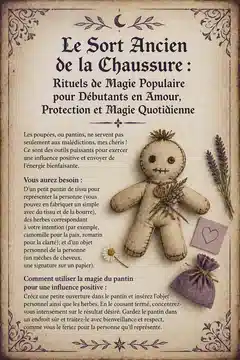 Le Sort Ancien de la Chaussure : Rituels de Magie Populaire pour Débutants en Amour, Protection et Magie Quotidienne