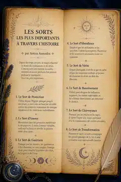 Les Sorts les Plus Importants à Travers l'Histoire par Amira Asmodea