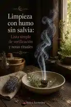 Limpieza con humo sin salvia: Lista simple de verificación y notas rituales