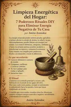 Limpieza Energética del Hogar: 7 Poderosos Rituales DIY para Eliminar Energía Negativa de Tu Casa Limpieza Energética del Hogar: 7 Poderosos Rituales DIY para Eliminar Energía Negativa de Tu Casa