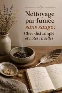 Nettoyage par fumée sans sauge : Checklist simple et notes rituelles