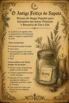 O Antigo Feitiço do Sapato: Rituais de Magia Popular para Iniciantes em Amor, Proteção e Bruxaria do Dia a Dia