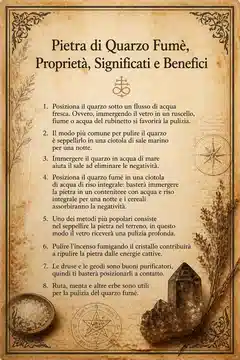 Pietra di Quarzo Fumè, Proprietà, Significati e Benefici
