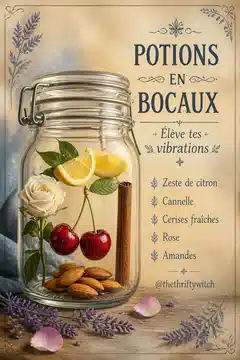 Potions en bocaux par @thethrifthywitch