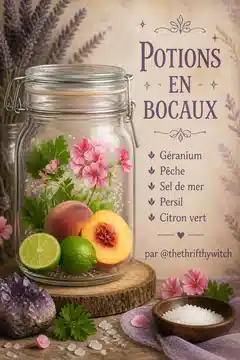 Potions en bocaux par @thethrifthywitch