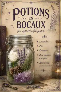 Potions en bocaux par @thethrifthywitch