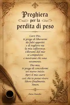 Preghiera per la perdita di peso