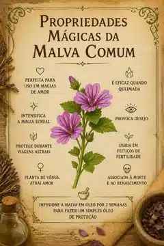 Propriedades Mágicas da Malva Comum