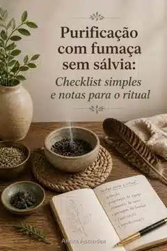 Purificação com fumaça sem sálvia: Checklist simples e notas para o ritual