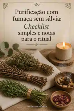 Purificação com fumaça sem sálvia: Checklist simples e notas para o ritual